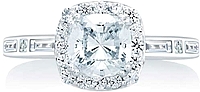 A.Jaffe Halo Diamond Engagement Ring