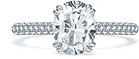 A.Jaffe Micro-Pave Diamond Engagement Ring