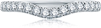 A.Jaffe Pave Contoured Diamond Wedding Band