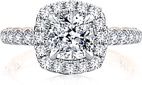 A.Jaffe Pave Diamond Engagement Ring