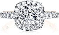 A.Jaffe Pave Diamond Engagement Ring