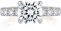 A.Jaffe Pave Diamond Engagement Ring