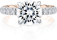 A.Jaffe Pave Diamond Engagement Ring