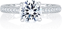 A.Jaffe Pave Diamond Engagement Ring