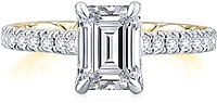 A.Jaffe Pave Diamond Engagement Ring