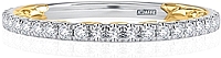 A.Jaffe Pave Set Round Brilliant Cut Diamond Wedding Band