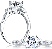 A.Jaffe Prong Set Diamond Engagement Ring Setting