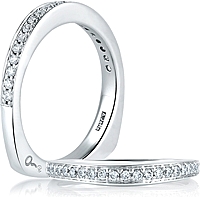 A.Jaffe Shared Prong Diamond Wedding Band