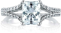 A.Jaffe Split Shank Diamond Engagement Ring