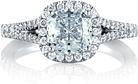 A.Jaffe Split Shank Diamond Engagement Ring