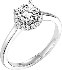 Art Carved "Allison" Diamond Engagement Ring