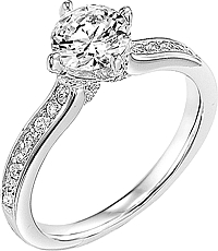 Art Carved "Juliet" Diamond Engagement Ring