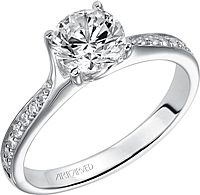 Art Carved "Leah" Diamond Engagement Ring