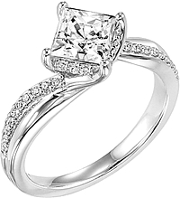 Art Carved "Stella" Diamond Engagement Ring