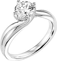 Art Carved "Whitney" Diamond Engagement Ring