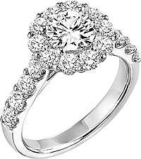 Art Carved "Wynona" Diamond Engagement Ring Setting