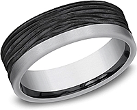 Benchmark Black Tantalum 7mm Mens Wedding Band