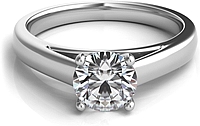 Cathedral Diamond Solitaire Engagement Ring