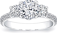 Coast Diamond 3-Stone Diamond Engagement Ring