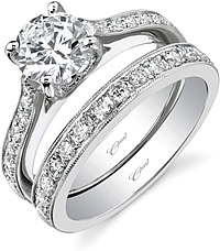 Coast Diamond Pave Diamond Engagement Ring