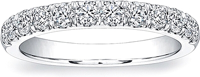 Coast Diamond Single Row Pave Diamond Wedding Band