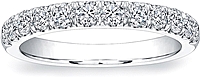 Coast Diamond Single Row Pave Diamond Wedding Band