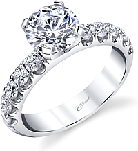 Coast Fishtail Set Diamond Engagement Ring
