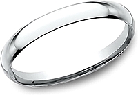 Comfort Fit High Polished Wedding Band- 2mm