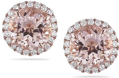 Dana Rebecca Anna Beth Morganite Diamond Earrings E317