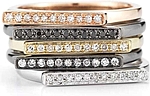 Sylvie Rose shown stacked; Each sold separately.