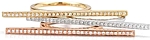 Sylvie Rose shown stacked in all metals; Each sold separately.