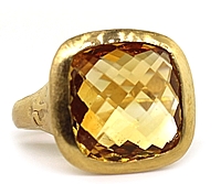 Dominique Cohen 18k Rose Gold Citrine Ring