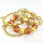 Karlia as seen stacked with other Edna Haak bracelets; Sold separately.