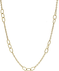 Estate 18k Yellow Gold Cartier Link Necklace- 36"