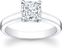 Cathedral Solitaire Engagement Ring for Larger Diamonds (2.6mm) GR16MTG