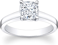 Flush Fit Solitaire Diamond Engagement