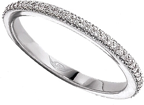 Flyerfit Thin Pave Diamond Eternity Band 5201wb View Photos