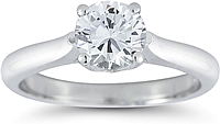 Four Prong Solitaire Engagement Ring