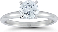 Four Prong Solitaire Engagement Ring