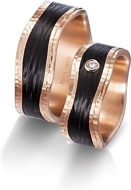 Shown here in 18k Rose Gold & Carbon Fiber
