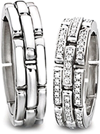 Furrer Jacot 'Sculpture' Flexible Men's Wedding Band