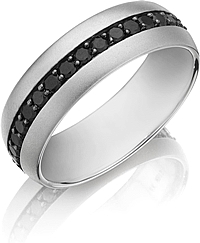 Henri Daussi  Diamond Wedding Band- 7mm