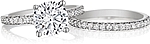 Shown with the matching wedding band #WBVS, sold separately.