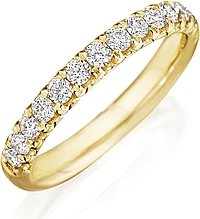 Henri Daussi Pave Diamond Wedding Band