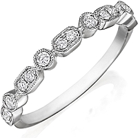 Henri Daussi Pave Diamond Wedding Band