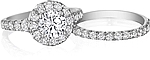 Shown with the matching wedding band #WBSR, sold separately.