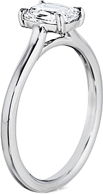 This image shows the setting with a 1.50ct cushion cut center diamond. The setting can be ordered to accommodate any shape/size diamond listed in the setting details section below.