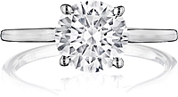 Henri Daussi Solitaire Engagement Ring