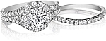 Shown with the matching wedding band #WBDS, sold separately.