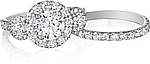 Shown with the matching wedding band #WBSR, sold separately.